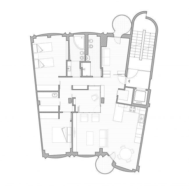 Cinisello apartment proposed plan